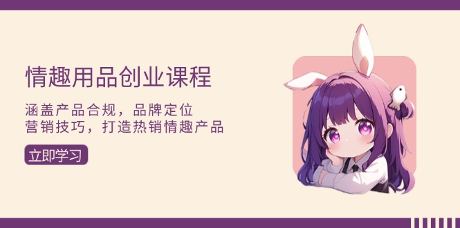 情趣用品创业课程:涵盖产品合规,品牌定位,营销技巧,打造热销情趣产品-一起学网赚